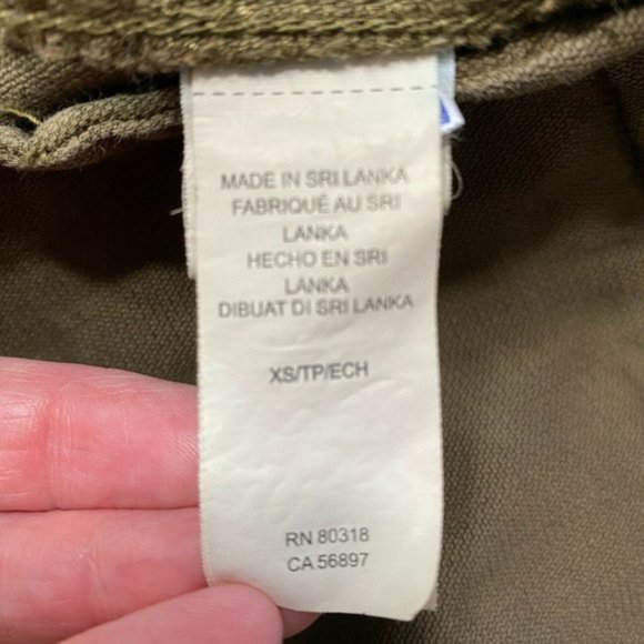 Lucky Brand Jacket Womens XS Army Green Zip Up Snap Button Pockets Stretch - Picture 10 of 11